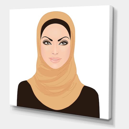 Designart - Portrait of Muslim Woman In Traditional Hijab